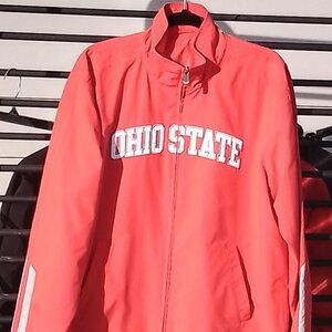 Nike Men's Jacket in Red with Ohio State logo